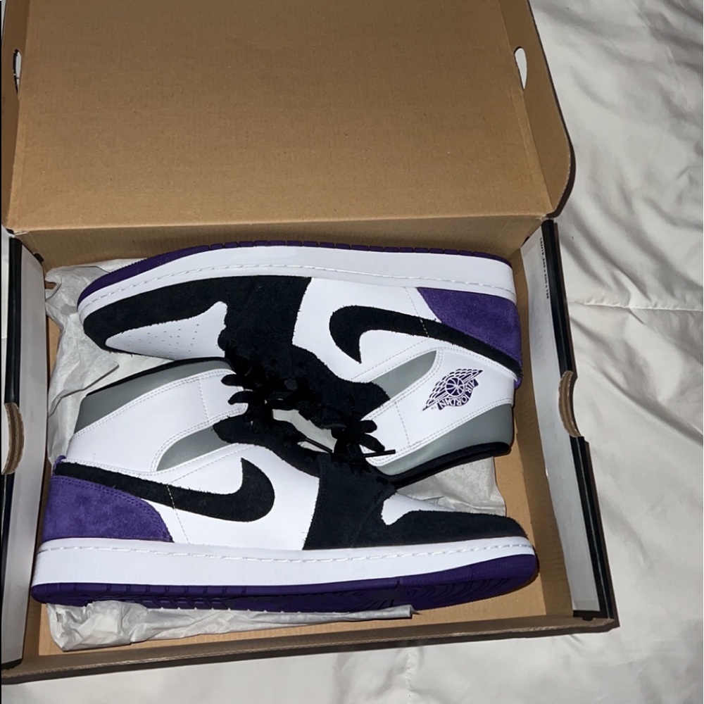 Jordan 1 mid SE Union Purple size 12